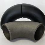 Pipe Tubes Fitting 90 Degree Black Paint Seamless Carbon Steel Elbow Butt