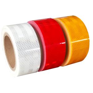 Wholesale 100mm / 50mm EGP PET Reflective Material Engineer Grade Prismatic Reflective Sheeting from china suppliers