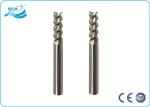 Micro Grain Carbide End Mills For Aluminum , End Mill Tools 12mm 14mm