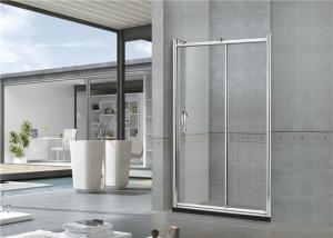 Wholesale Big Copper Wheels Aluminum Shower Enclosures Tempered Glass 6 / 8 MM for Home / Apartment from china suppliers