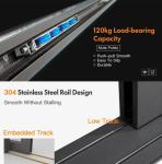 Ultra Narrow Office Partition Door Waterproof Aluminium Sliding Partition Door