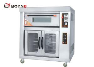 Wholesale Industrial Stainless Steel One Layer Two Trays Gas Oven With Proofer from china suppliers