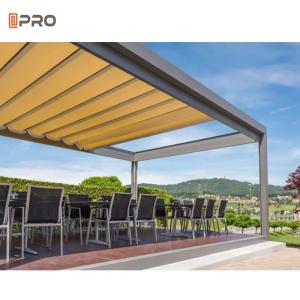 Wholesale Retractable Modern Aluminum Pergola Waterproof Canopy Shade Cover Slide On Wire Roof from china suppliers
