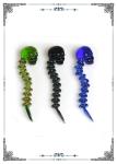 Glass Dabber Colorful Skull Oil Rig Dab Tool For Smoking Accessories Glass Pipes