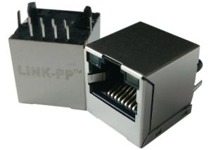 Wholesale SI-46001-F MagJack 1xRJ45 Vertical W. LED BEL-STEWART Top Entry Modular Jack from china suppliers
