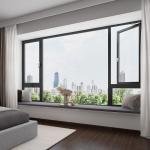 European Modern Style Casement Windows Level 6 Water Tightness and Soundproof