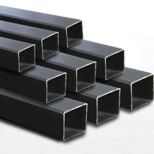 Wholesale Carbon Black Iron Painted Surface Seamless Pipe Section 75x35 Carbon Steel Square Tubes Bending from china suppliers