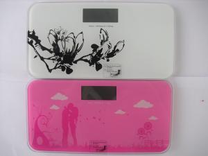 Wholesale tempered safety plate glass 5 to 180kg pink color with LCD screen mini scales from china suppliers