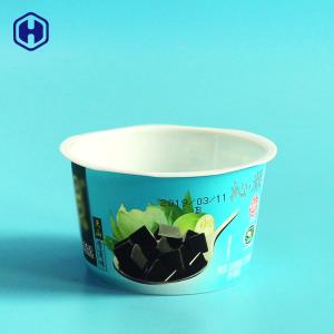 Wholesale Empty Small Plastic Ice Cream Cups With Spoon Lid Aesthetic Feeling from china suppliers