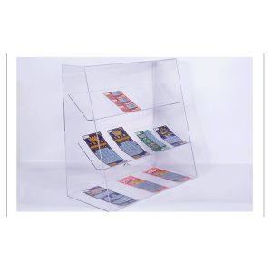 Buy cheap Acrylic Slant-Front Locking Display Case With 3 Angled Shelves from wholesalers