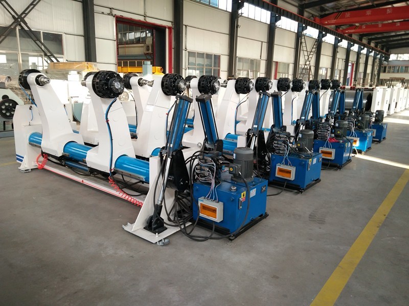 RINO Corrugated Board Production Line , 220V/380V Hydraulic Mill Roll Stand