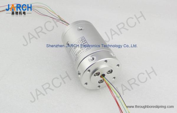 Quality 6 Passages Electric Swivel Slip Ring 2A Current With Aluminium Alloy Housing for sale