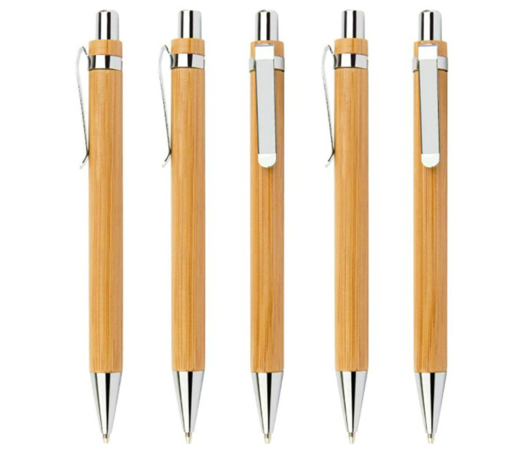 Supply of bamboo advertising pens, bamboo environmentally pen with laser logo bamboo pipes, bamboo wooden ballpoint pens