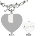 0.8X0.8IN 0.7oz Personalized Photo Charm Bracelets unisex s925 photo engraved