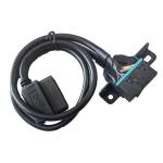 Car Extension Obd2 Interface Cable , Male to Dual Female Obd Port Cable