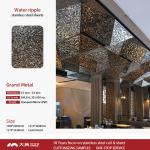 JIS 304 Stainless Steel Sheet 8K Mirror Stamped Water Ripple Wave Patten Bending