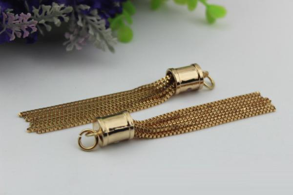 Supplier Custom Handbag Hardware Gold Bell Bucket Hanging Metal Charms with