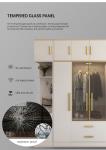 MDF Panel Bedroom Closet Furniture Almirah Cloth Combination Designs