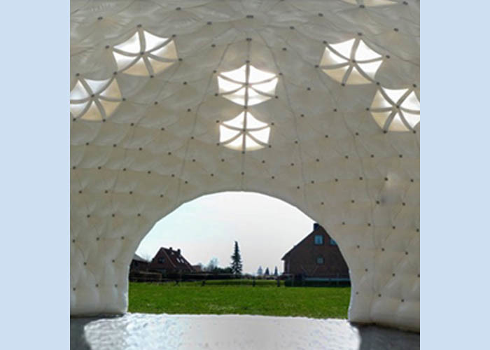 10 Meters Dia. White Big Inflatable Golf Tent With Windows On Top N Removable Door