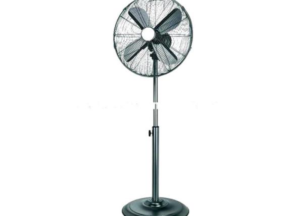 Retro Industrial Stand Fan Vintage Metal 3 Speed Push Button 180 Degree