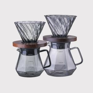 Wholesale Borosilicate Glass Coffee Pot Heat-Resistant Pour over and Espresso Brewer Tea Urn Server from china suppliers