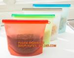 Silicone Food Storage Bag, Reusable Silicone Food Bag For Microwave,Reusable