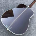 Real Abalone inlays Sunburst Solid spruce top 41 inch D style Acoustic Guitar