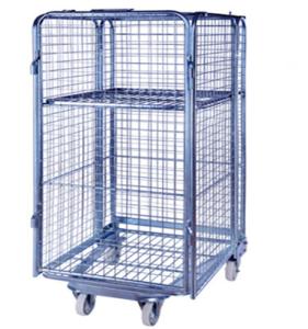 Wholesale Bright Electro Zinc Plated Finished Roll Cage For Supermarket from china suppliers