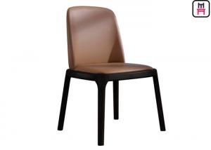 Wholesale Armless Wood Black Leather Kitchen Chairs , Elegant Light Wood Dining Room Chairs from china suppliers