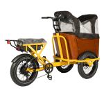 NO Foldable Three Wheel Cargo Tricycle E-bike for Food Delivery and Carrying