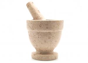 China Grinder Marble Stone Mortar And Pestle Kitchen Cooking Tool Spice Herb 4 Inch on sale