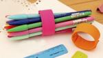 18cm Flexible Silicone Neon Color Wristband Ruler