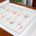 Scroll Wall Traditional Chinese Medicine Chart For Office And Family