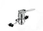 Aseptic Sanitary Sample Valve / Stainless Steel Sample Port Valve