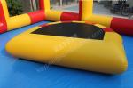 D shape water trampolin,half moon water trampolinme, jumper trampoline