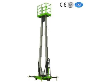 Wholesale Double Mast Mobile Construction Aerial Work Platform 10 Meters 200Kg Truck-Mounted Type from china suppliers