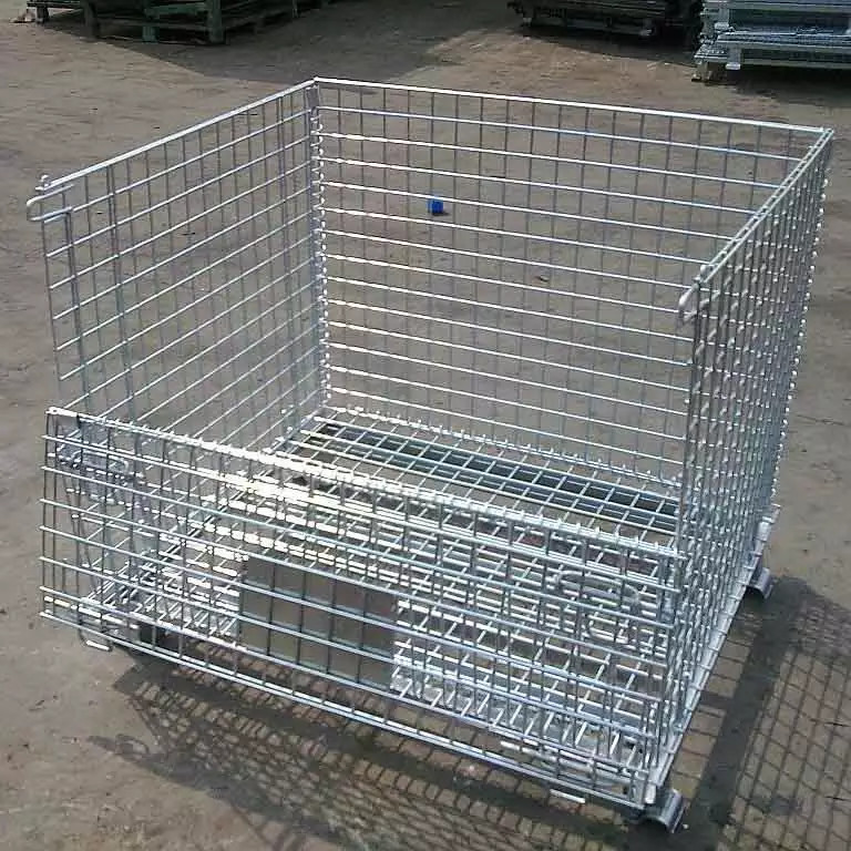 6.5mm Wire Pallet Cages Heavy Duty Industrial Warehouse Storage Durable