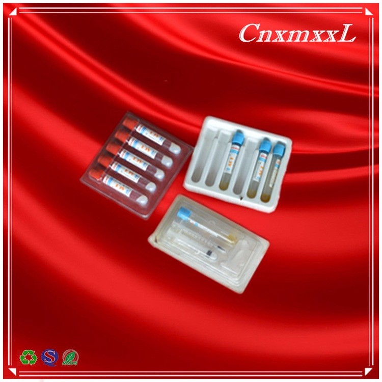 Transparent Thermoformed 5pcs Blister Plastic Ampoule Tray For Shipping