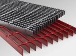 Walkway Yellow Equivalent Nosing Hot Galvanized Steel Grating 30x5mm 30x100cm
