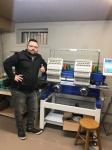 Cheapest industrial embroidery machine HO1502H 400*500mm 2 head embroidery