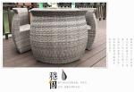 Outdoor Rattan Table And Chairs Set , Garden Patio Table Set UV Resistant