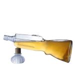 500ml Whisky Glass Bottle Gun Shape Open Mold 700ml Vodka Bottle for Beverage