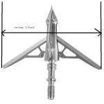 100 Grain Stainless 3 Blade Mechanical Broadheads For Crossbow