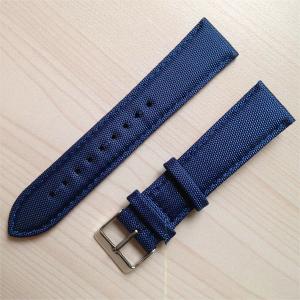 Wholesale 20mm Canvas And Leather Watch Strap Simple Stylish ROHS Certification from china suppliers