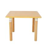 Sleek Minimalist Wooden Table Set Space Saving Solid Wood Dining Set For