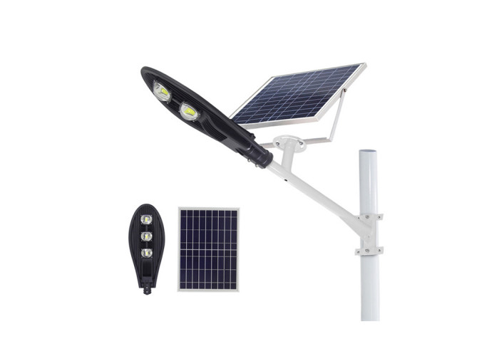 Split Aluminum Solar Powered LED Street Lights COB Chips High Bright IP65 Waterproof