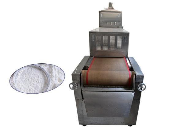 Belt Type Stainless Steel Microwave Soybean Drying Machine PLC And Touch Screen