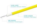 UL3172 silicone rubber wires 600v 200C 26AWG FT2 black home appliance uav