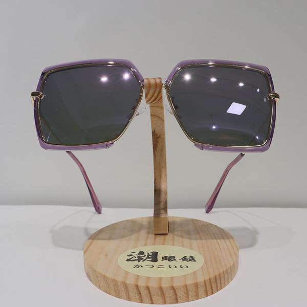 Polygon Anti Reflective Sunglasses TR90 , Transparent Purple Polarized