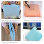 56 Oz Leakproof Dishwasher Safe Reusable Silicone Food Bags